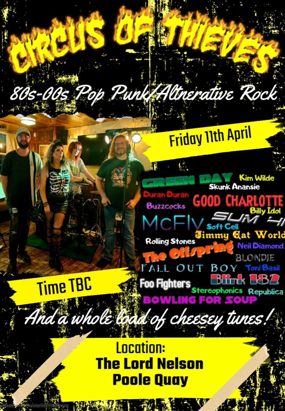 80s-00s Pop Punk party at The Lord Nelson with Circus Of Thieves 