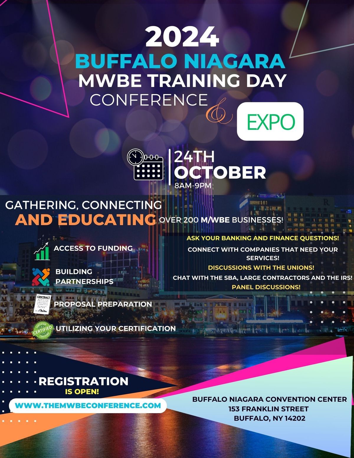 Buffalo Niagara MWBE Training Day Conference, EXPO and Networking Afterparty 