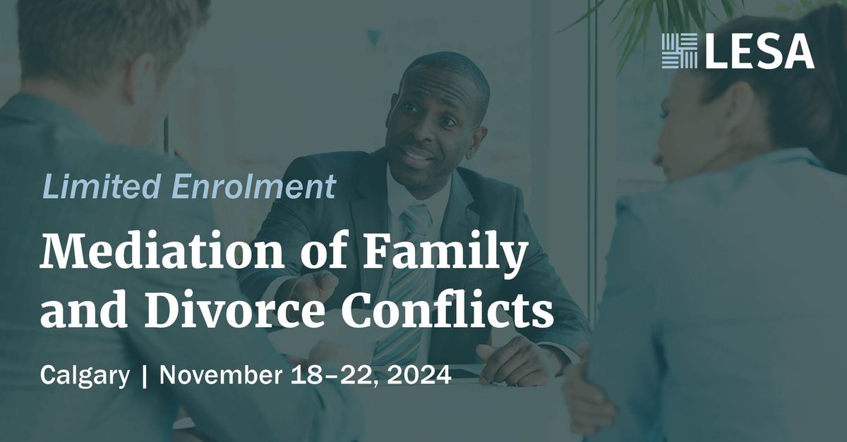 Mediation of Family and Divorce Conflicts (Calgary)