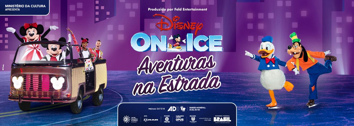 DISNEY ON ICE - "AVENTURAS NA ESTRADA" no Gigantinho | Porto Alegre\/RS