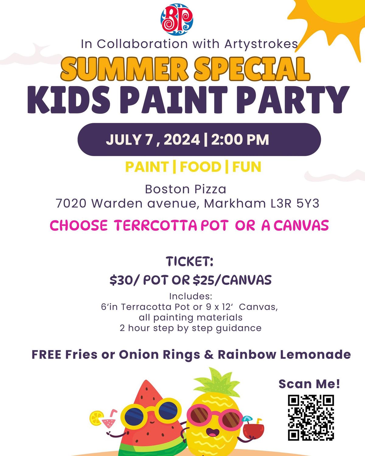 Summer Special Kids Paint Party 
