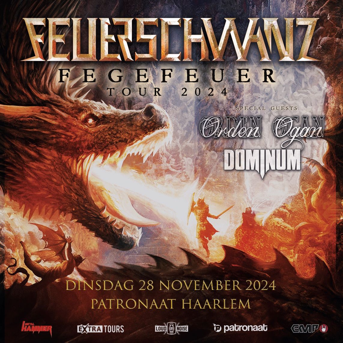 Feuerschwanz + Orden Ogan + Dominum