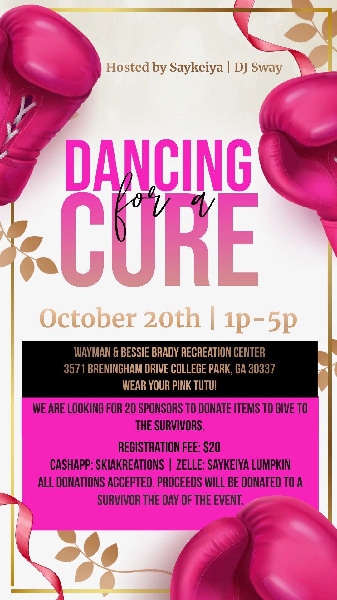 Dancing For a Cure!  Beginner & Intermediate Day Party