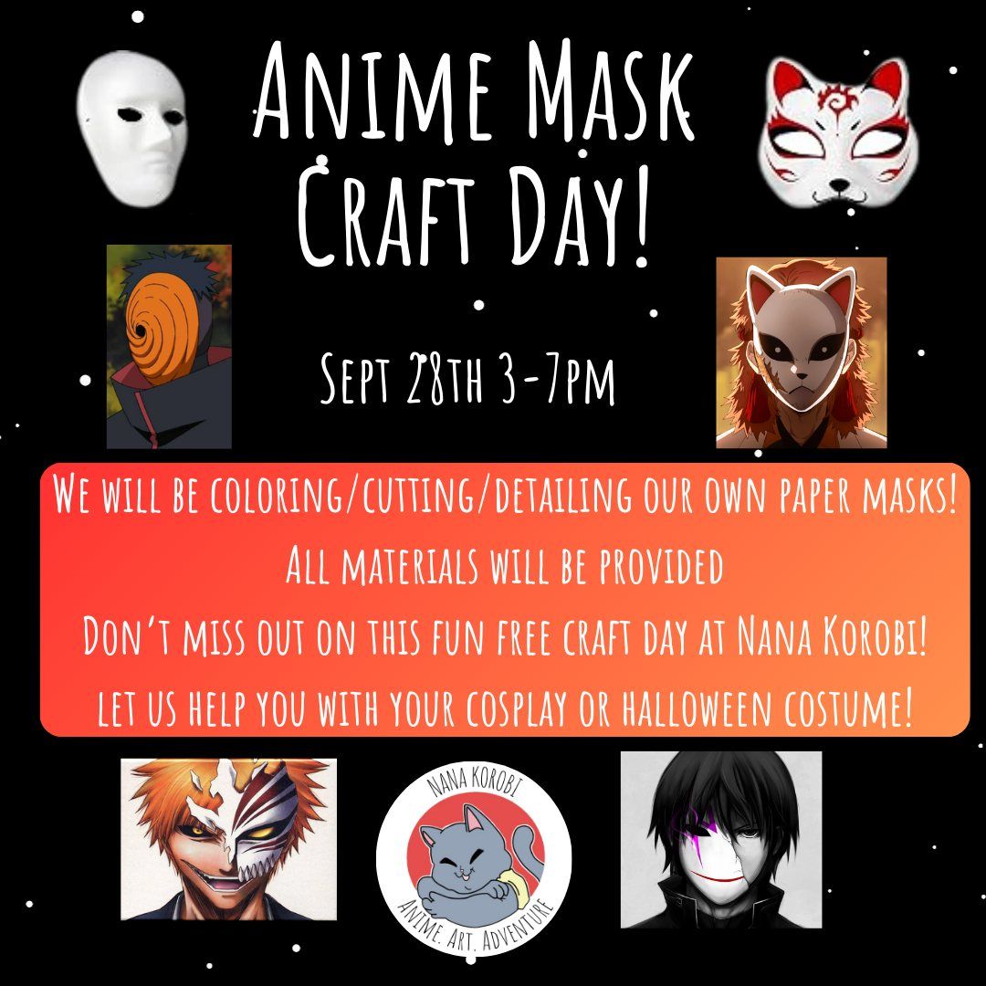 Anime Mask Craft Day