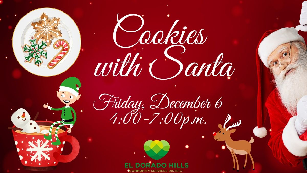 Cookies with Santa! New: Online Registration opens November 1st