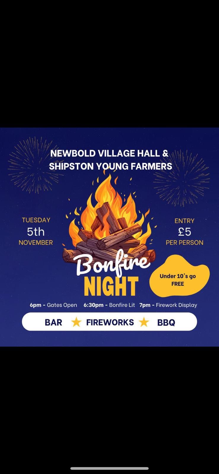 Shipston YFC & Newbold Bonfire Night