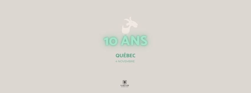 QU\u00c9BEC - SOIR\u00c9E DE LANCEMENT - 10 ANS DES CH\u00c8VRES