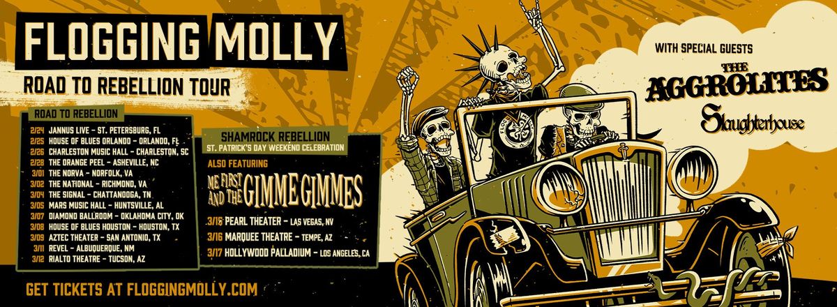 Flogging Molly with Me First and the Gimme Gimmes, The Aggrolites, Slaughterhouse