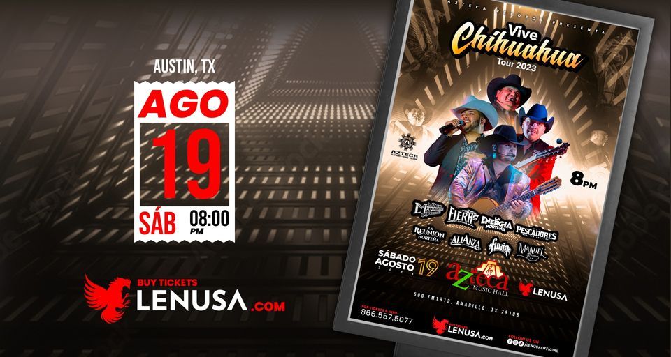 Vive Chihuahua Fest 2023 Amarillo, Texas, Azteca Music Hall, Amarillo, 19 August 2023