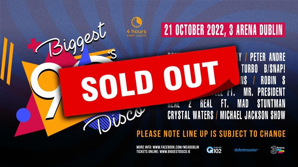 Biggest 90's disco concert #4 - SOLD OUT!