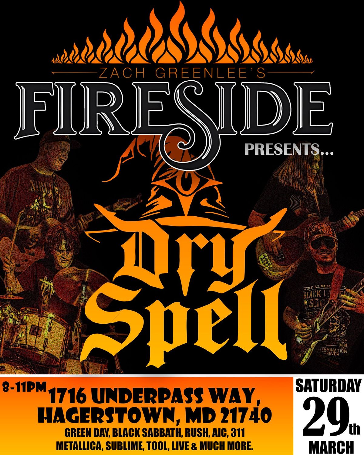 Dry Spell @ Zach Greenlee\u2019s Fireside 