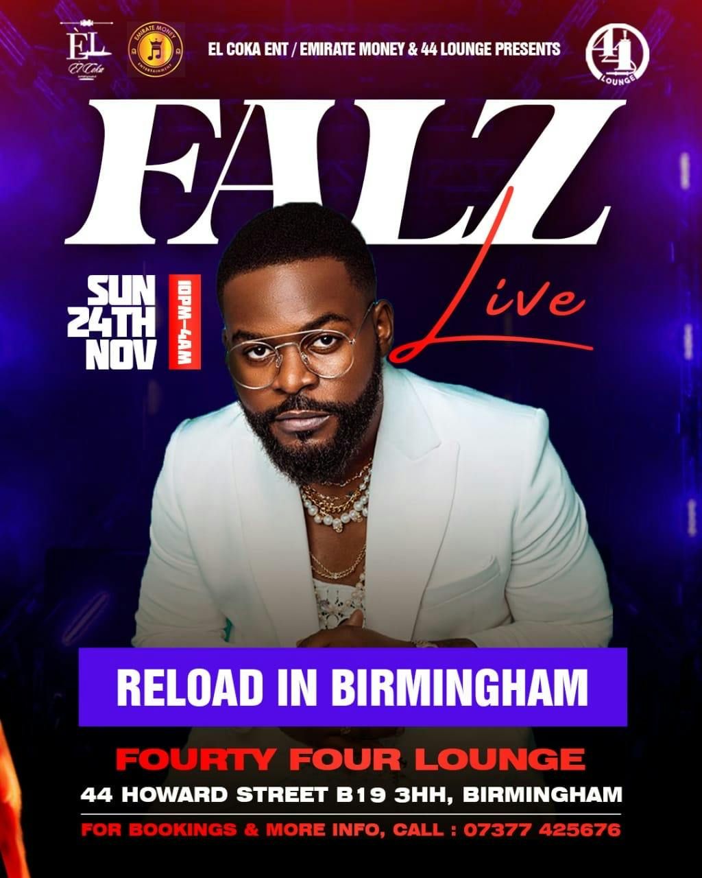 Elcoka ent - One night with FALZ reload Live in Birmingham 