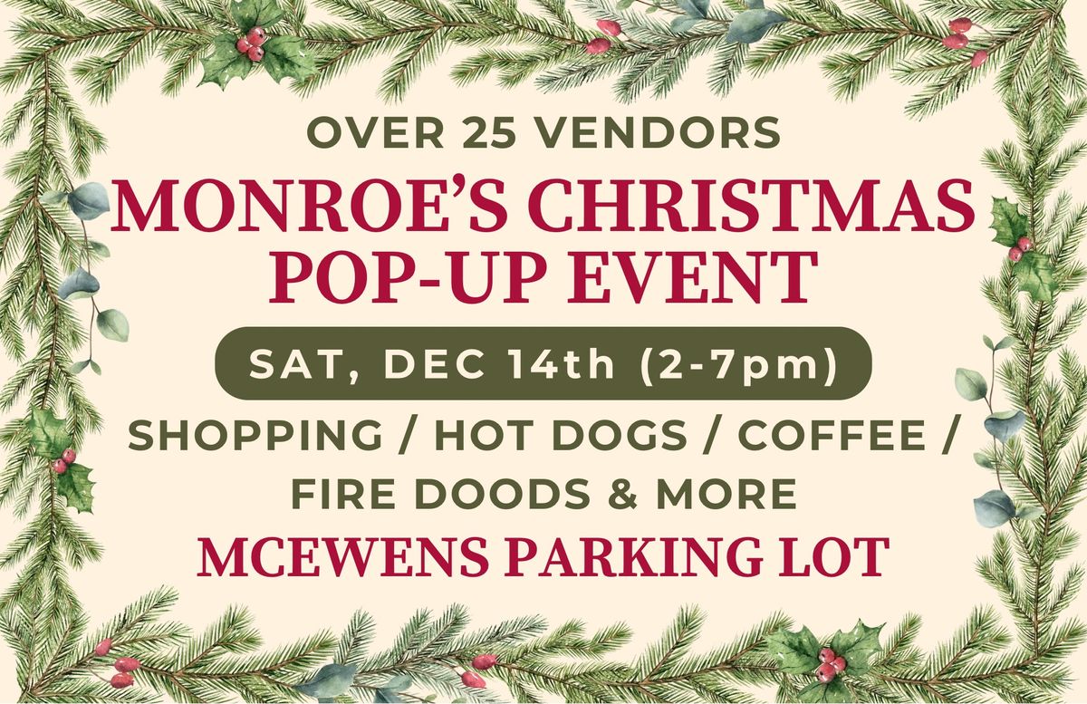 Downtown Monroe Christmas Pop-Up Event