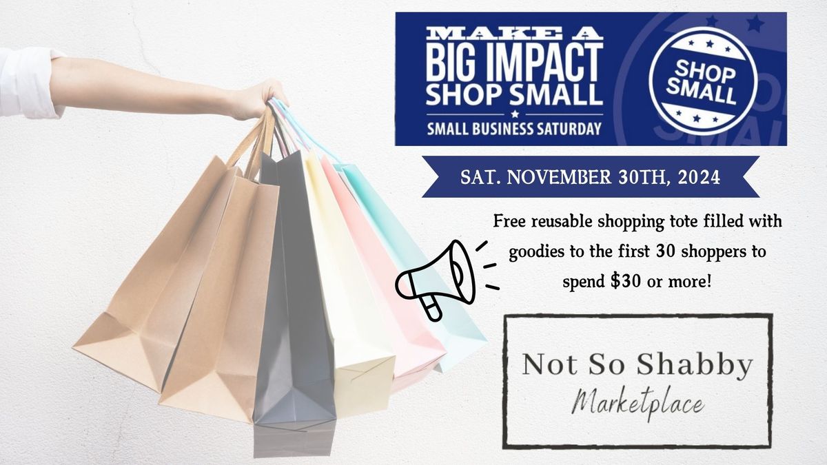 Shop Small Business Saturday!