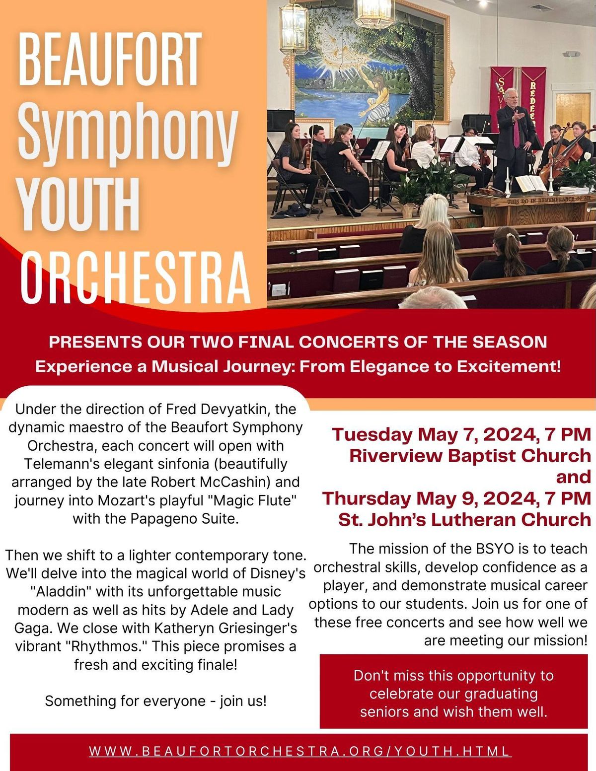 Beaufort Symphony Youth Orchestra Concert