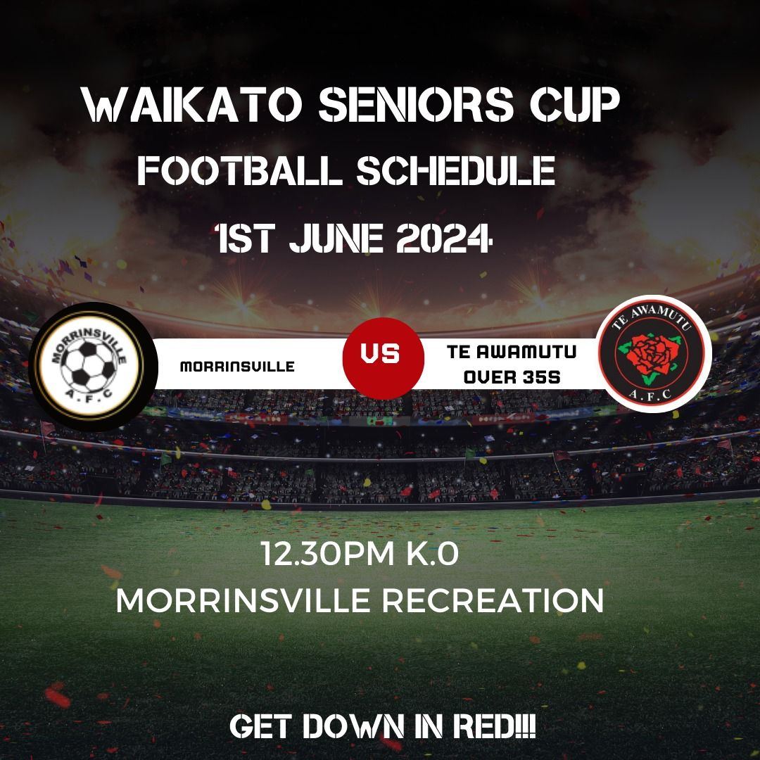 Waikato Cup - Morrinsville vs Te Awamutu Over 35's