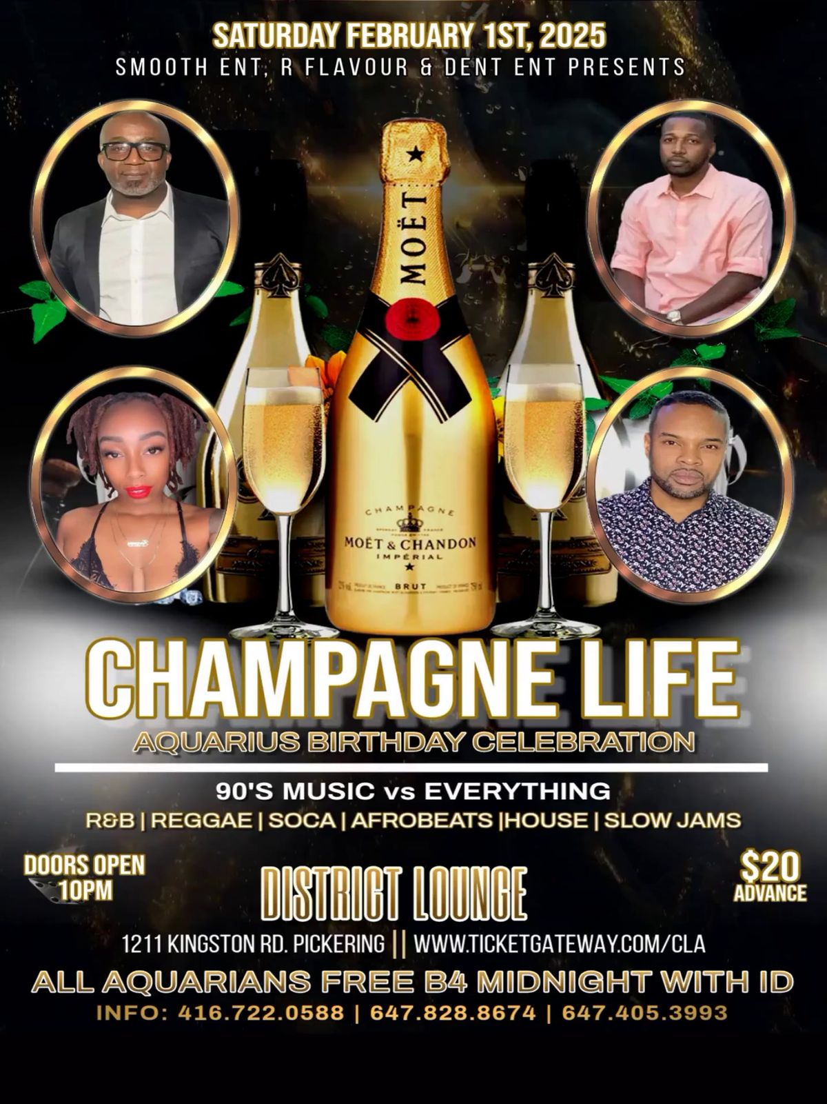 Champagne Life Aquarius Celebration & Comedy Show