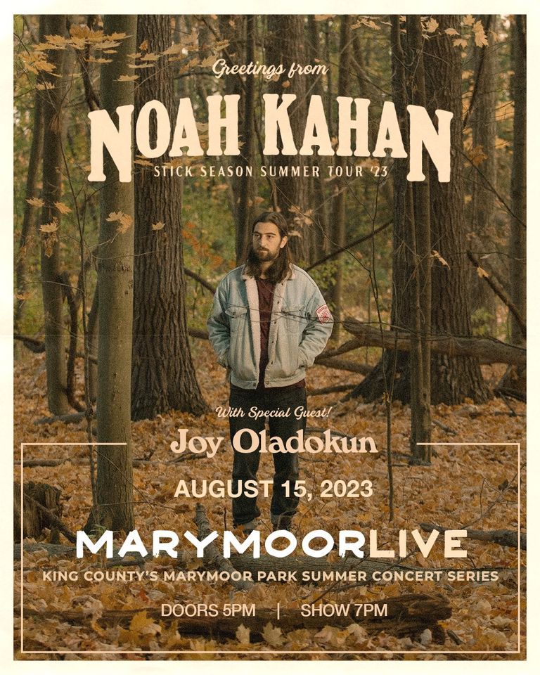 Noah Kahan: The Stick Season Tour - Marymoor Live - Redmond, WA