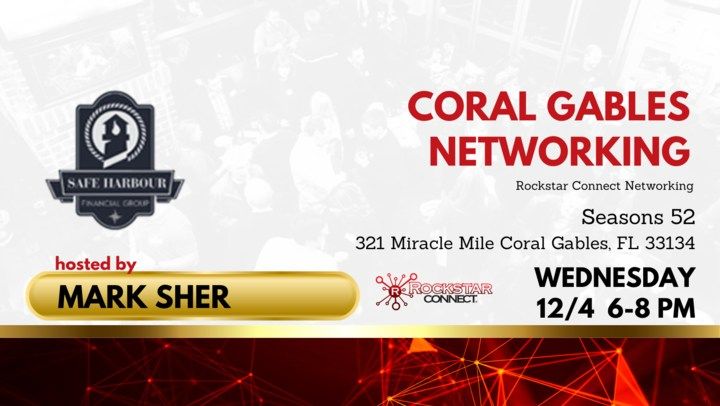 Free Coral Gables Rockstar Connect Networking Event (December)