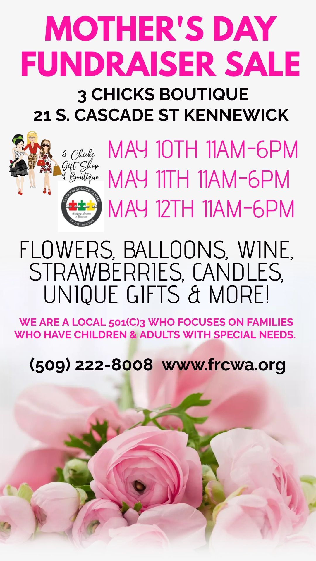 Mothers Day Fundraiser Sale
