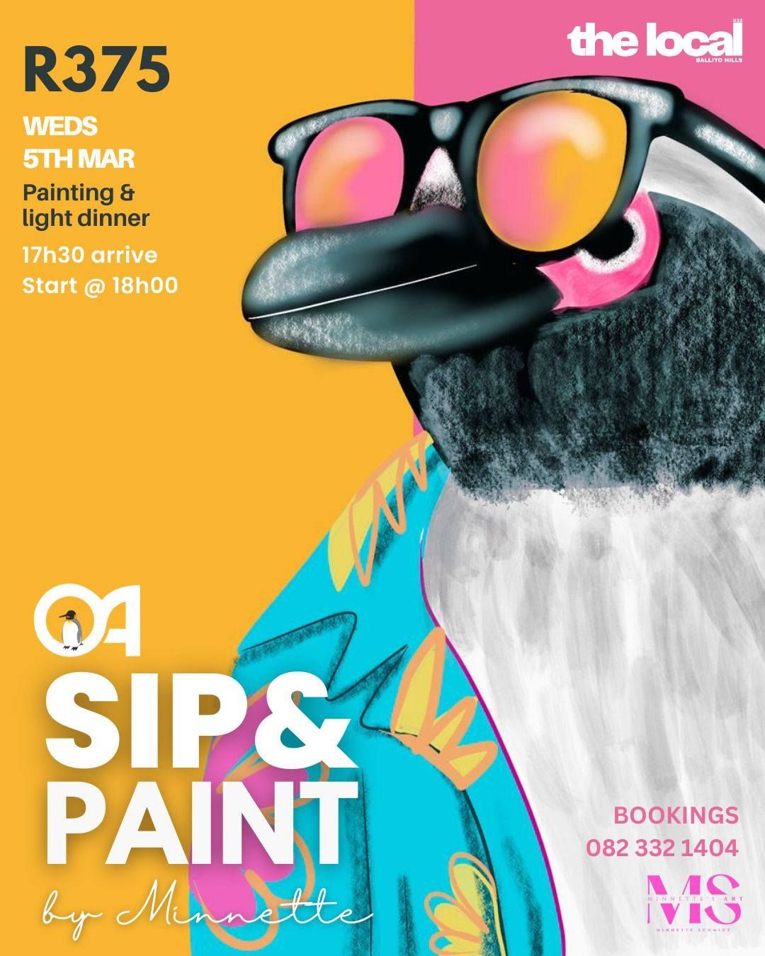 Sip & Paint - For the penguins - 