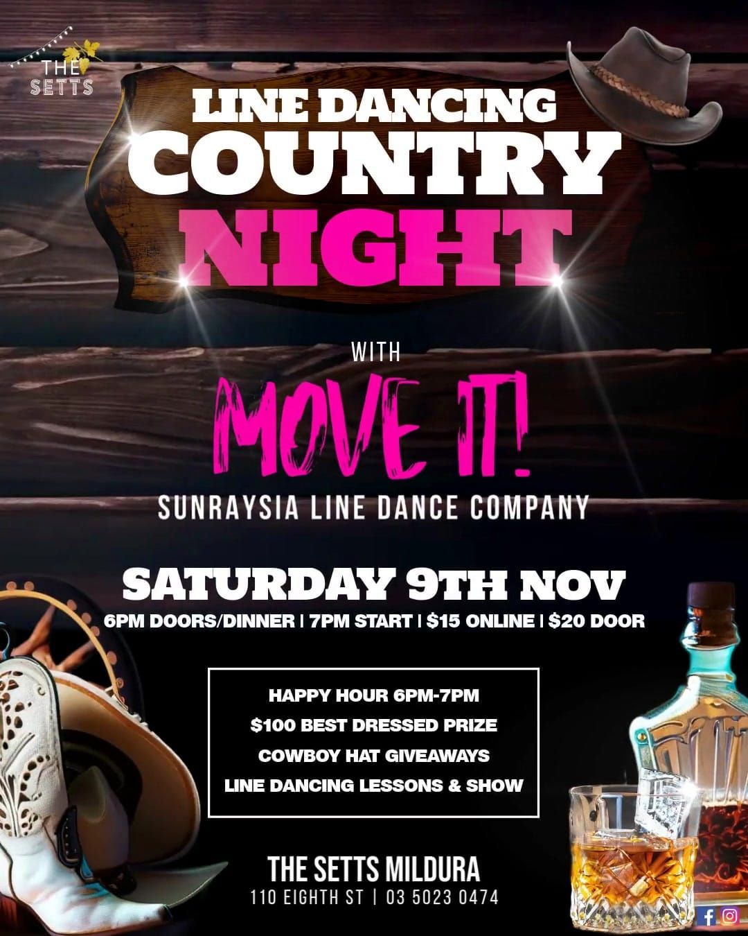 LINE DANCING COUNTRY NIGHT - with Move It