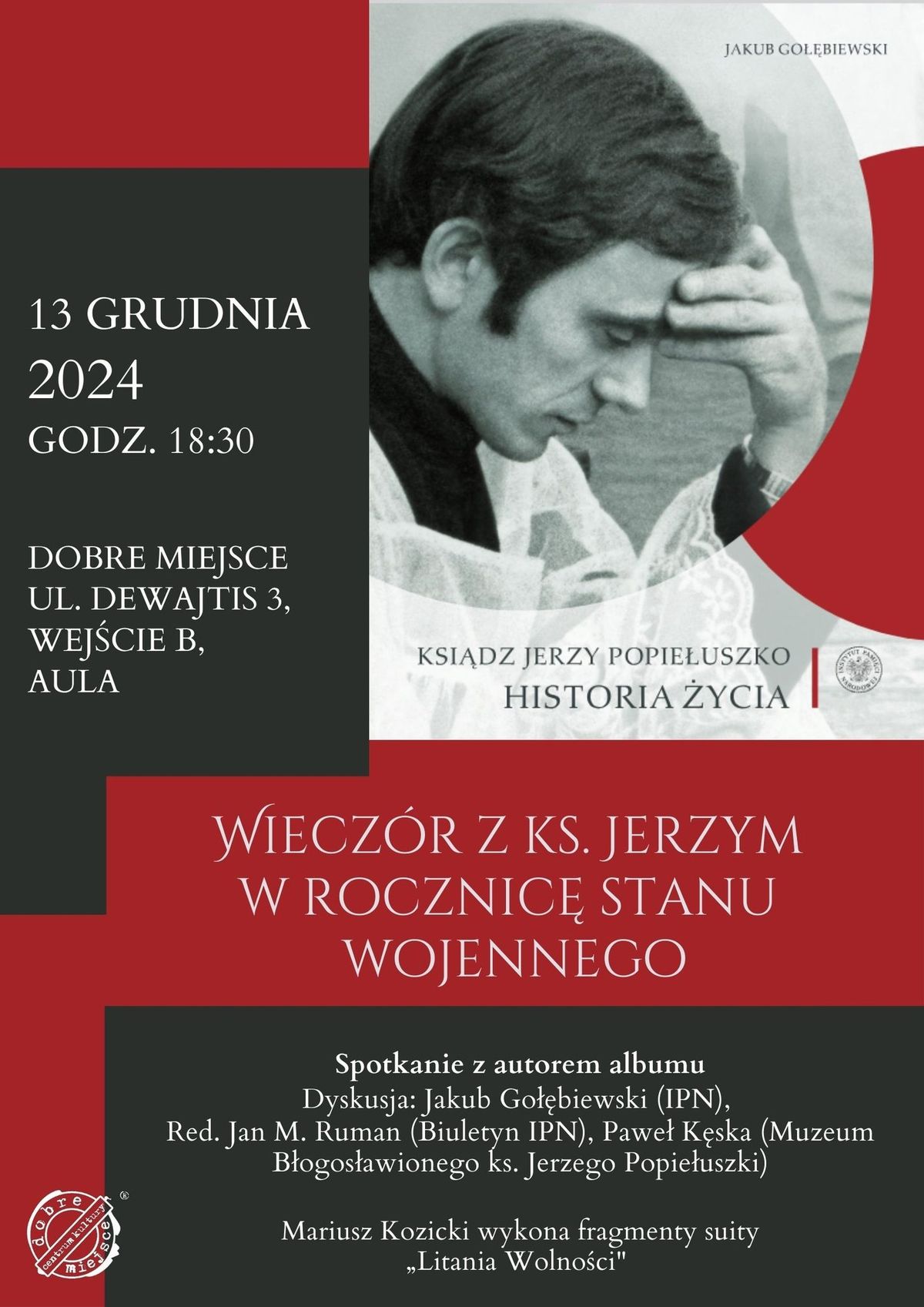 Wiecz\u00f3r z ks. Jerzym w rocznic\u0119 stanu wojennego