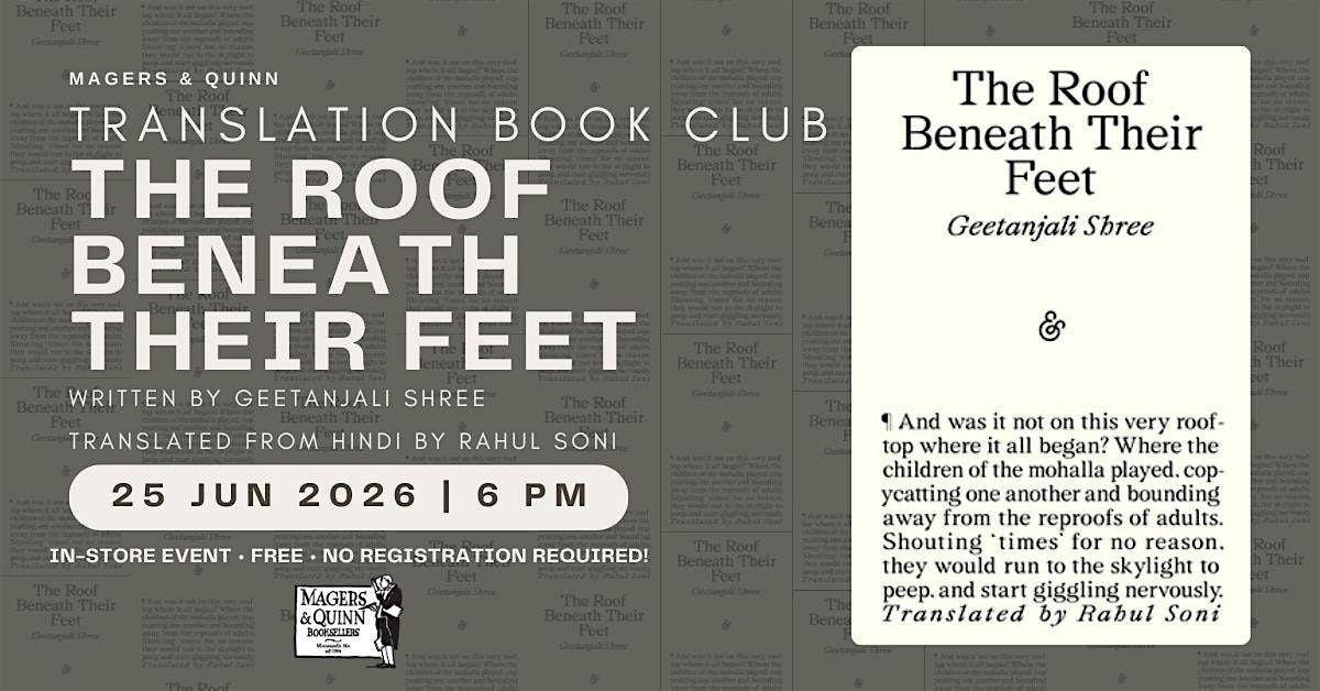 Translation Book Club - The Roof Beneath Their Feet
