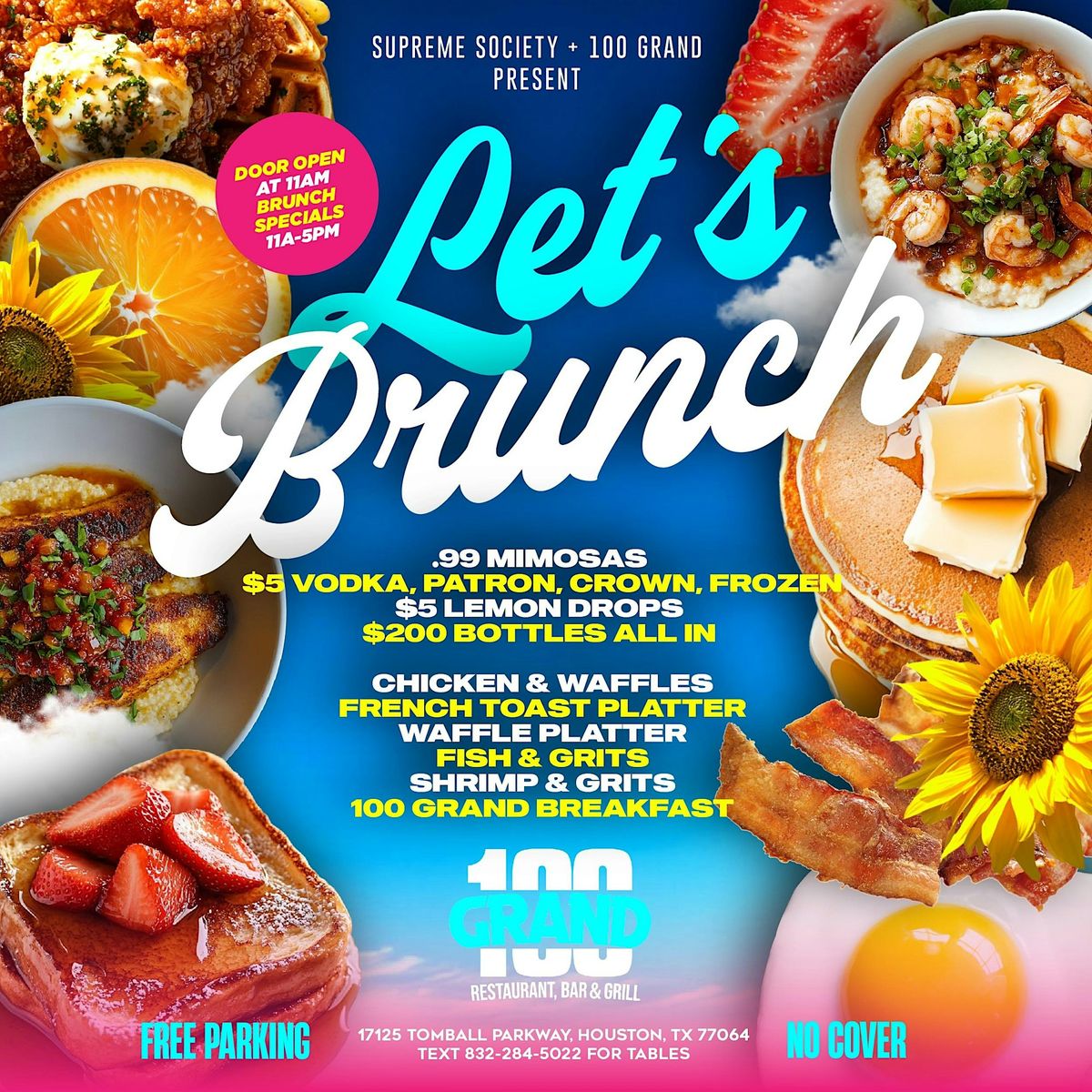 Sundays at 100 Grand 11A-2A  | Brunch + Day Party & Sunday Night Turn Up