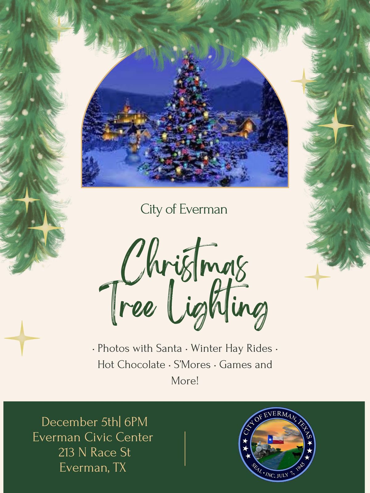 Everman Christmas Tree Lighting