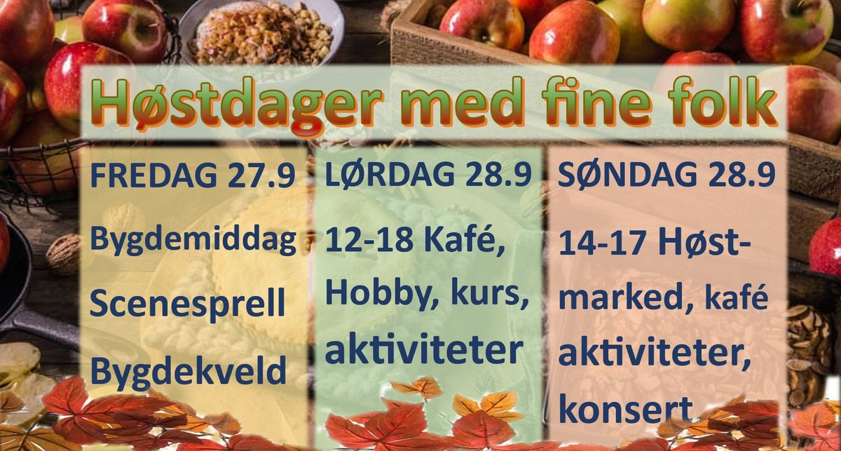 H\u00f8stdager med fine folk