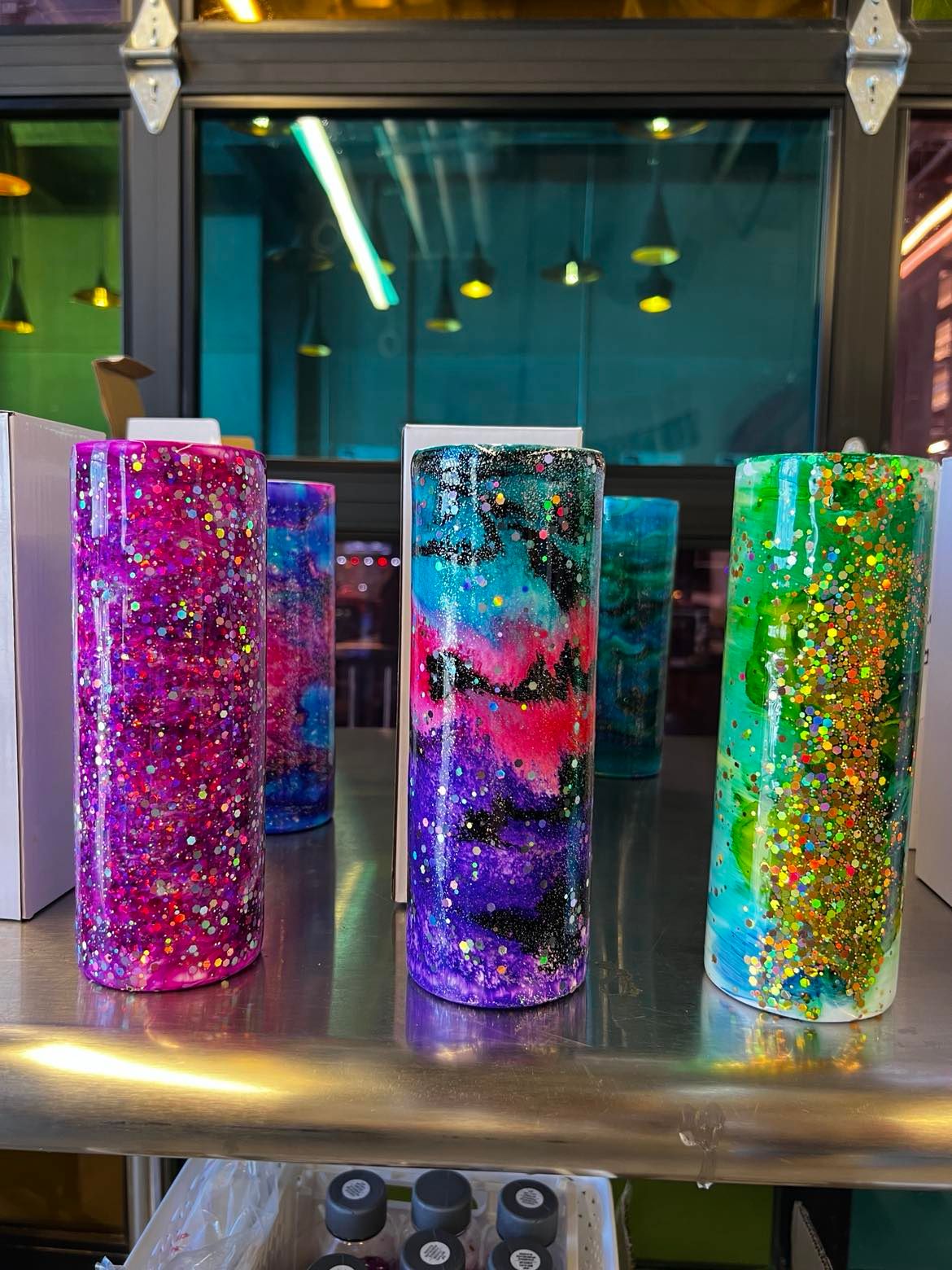 Glitter Epoxy Tumbler with Jenny Sue