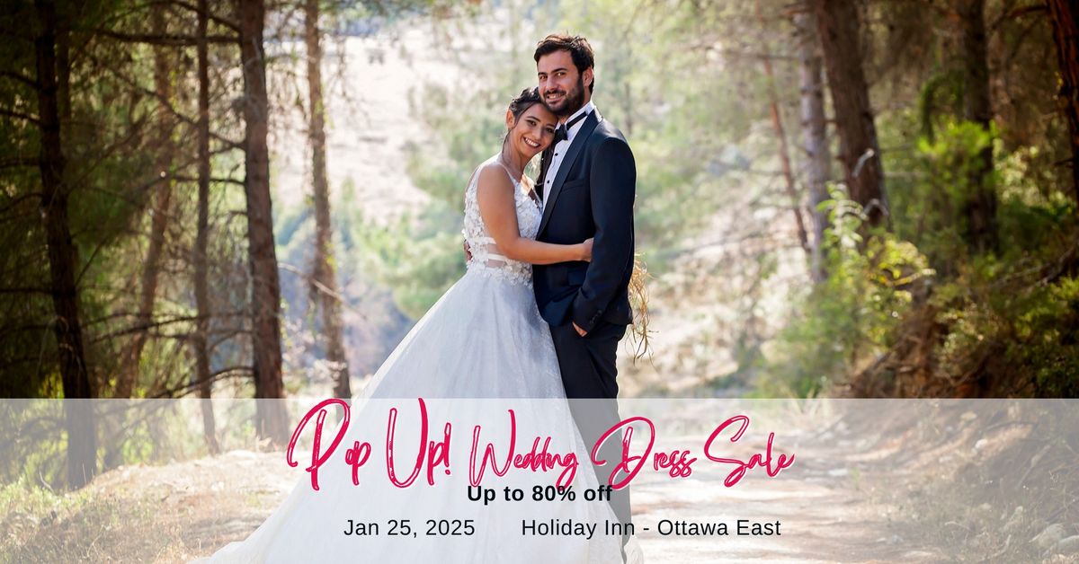 Ottawa Pop Up Wedding Dress Sale