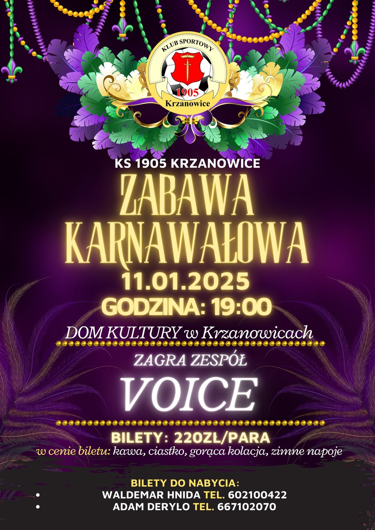 Zabawa karnawa\u0142owa KS 1905 Krzanowice