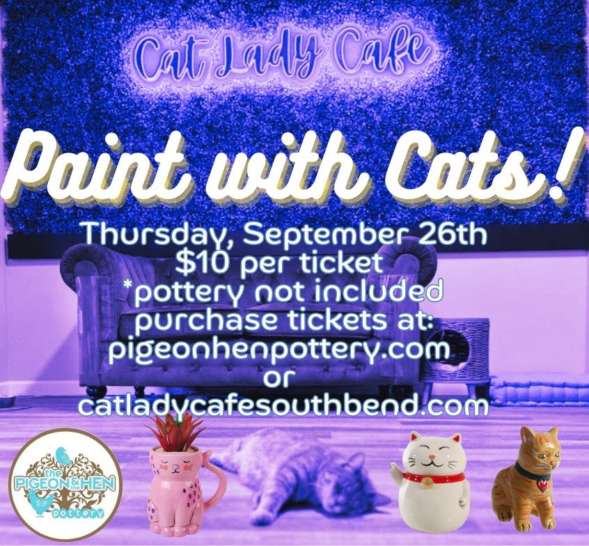 Paint With Cats @ Cat Lady Cafe