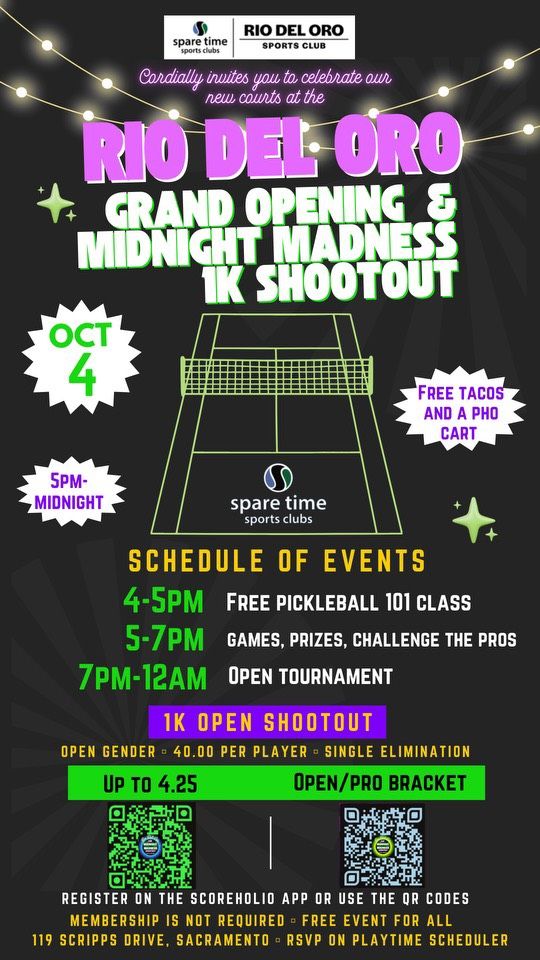 Pickleball Courts Grand Opening | FREE event | Food & Pickleball play