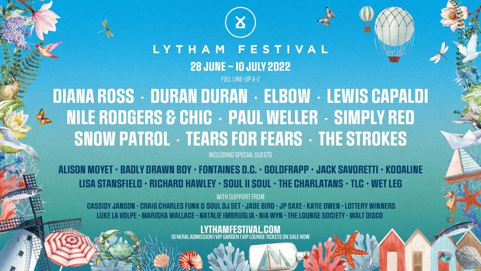 Lytham Festival 2022, Lytham Festival, Lytham St Annes, 28 June to 10 July