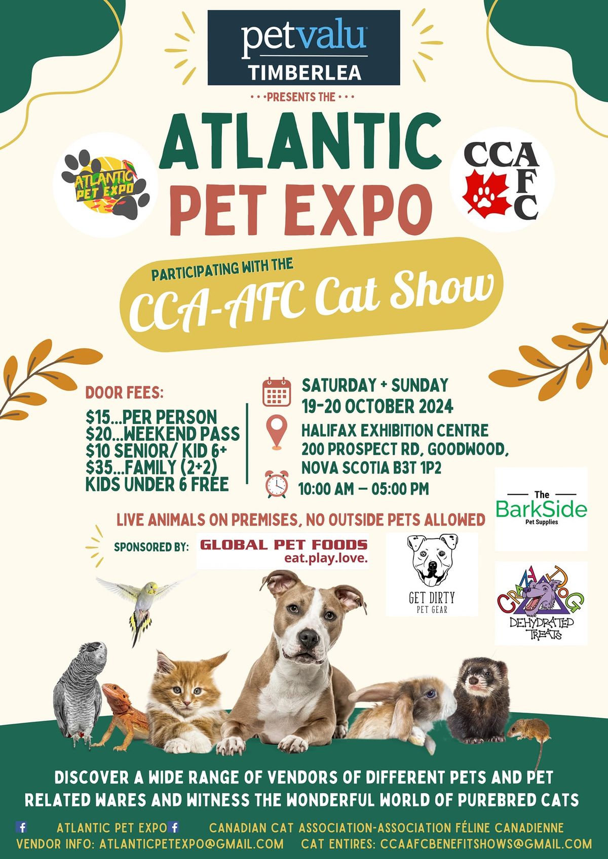 Atlantic Pet Expo with CCA-AFC Cat Show