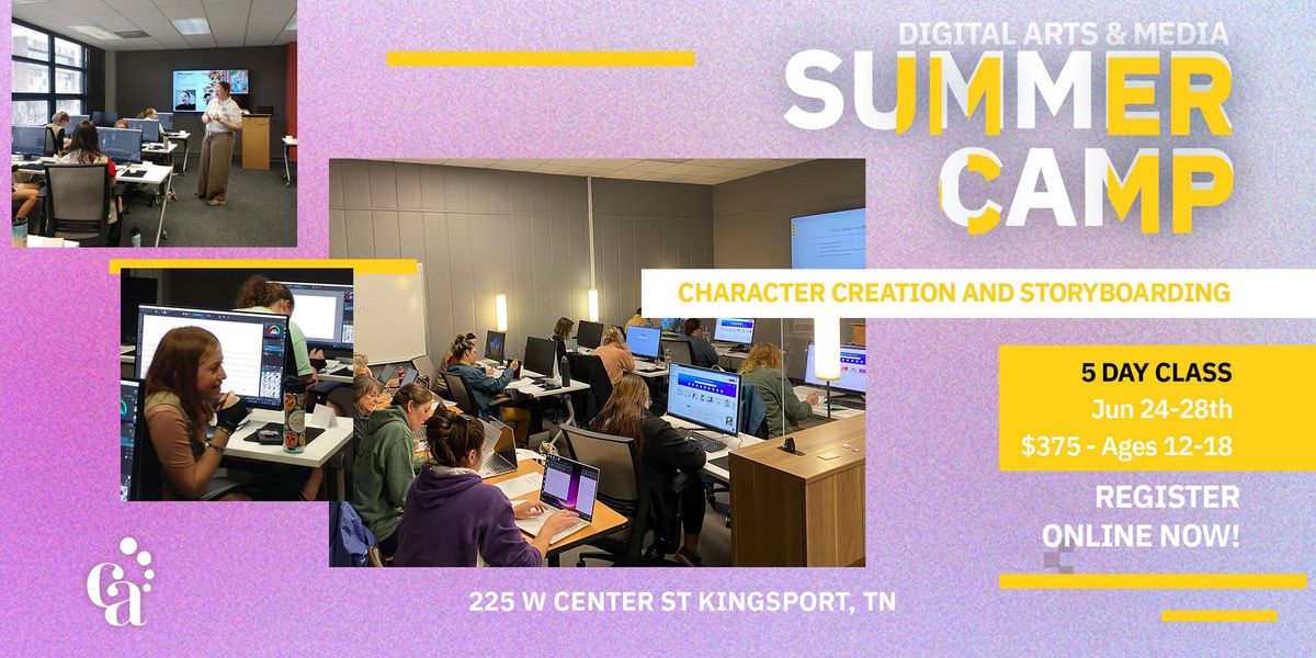Digital Art & Media Summer Camp: Character Creation and Storyboarding