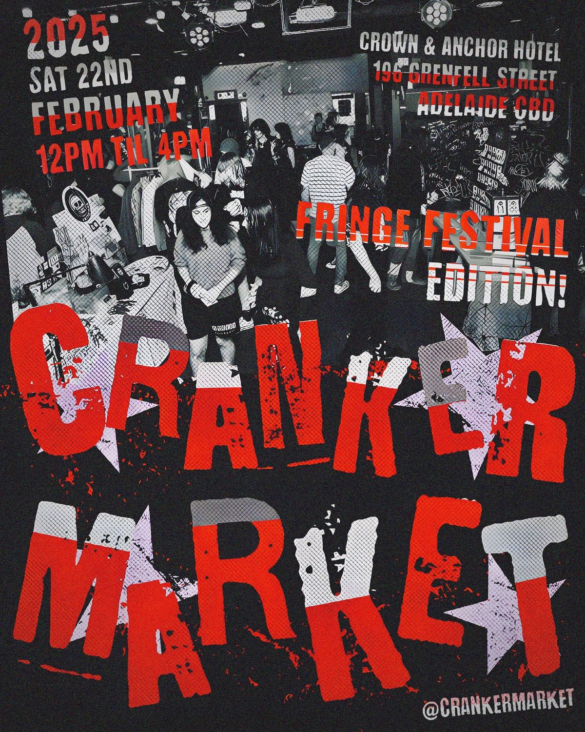 CRANKER MARKET - NEW Rock n Roll Market in ADELAIDE CBD - Fringe Festival Edition