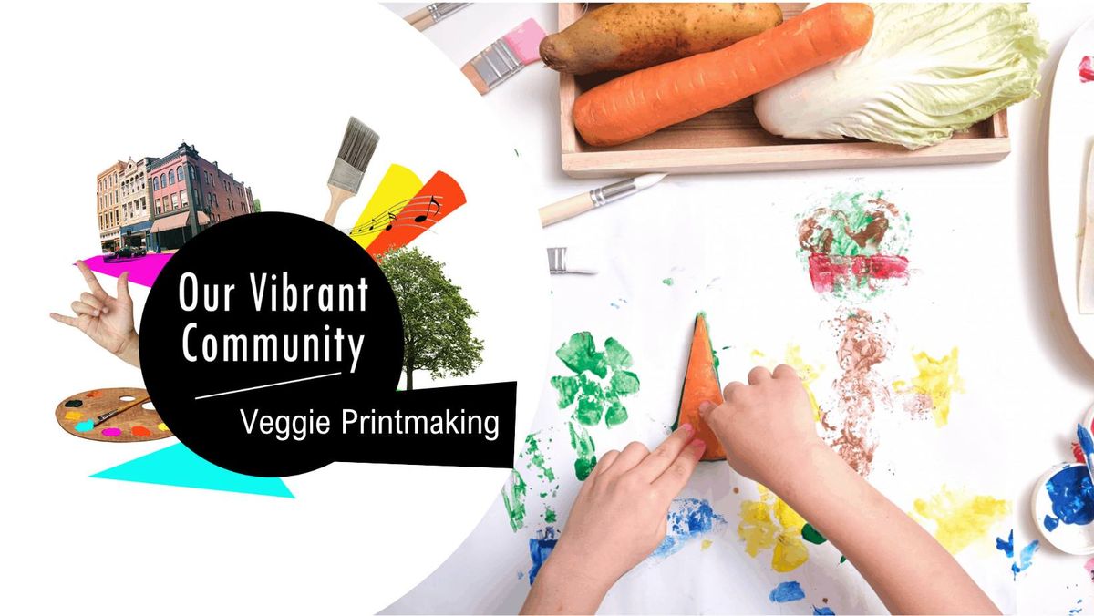  Veggie Printing at the Farmer's Market 