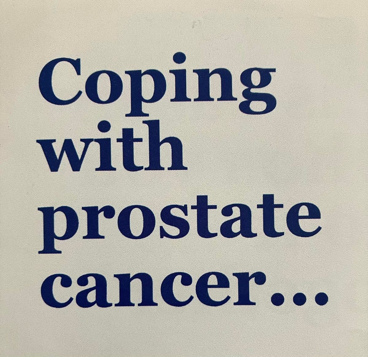 Prostate Cancer Lincs and Humber Monthly Support Group Meeting 