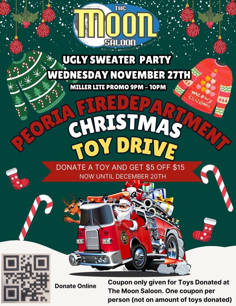 Ugly Sweater Party & Toy Drive with the Peoria Fire Dept!