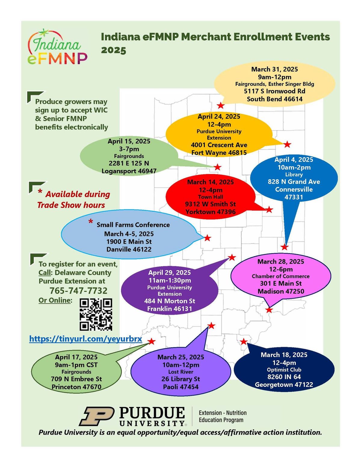 eFMNP Farmer Enrollment Event