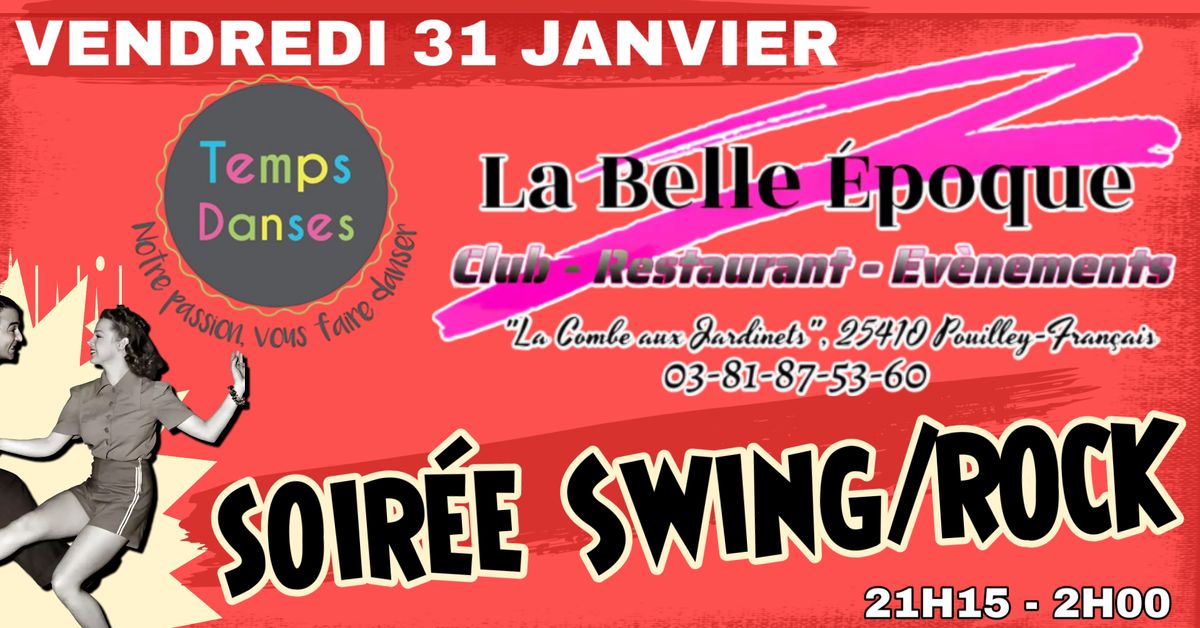 Soir\u00e9e Swing Rock (association Temps danses)