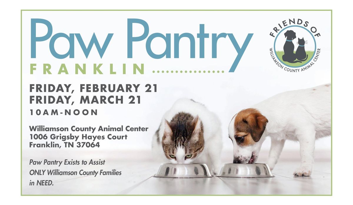 February Paw Pantry - Franklin