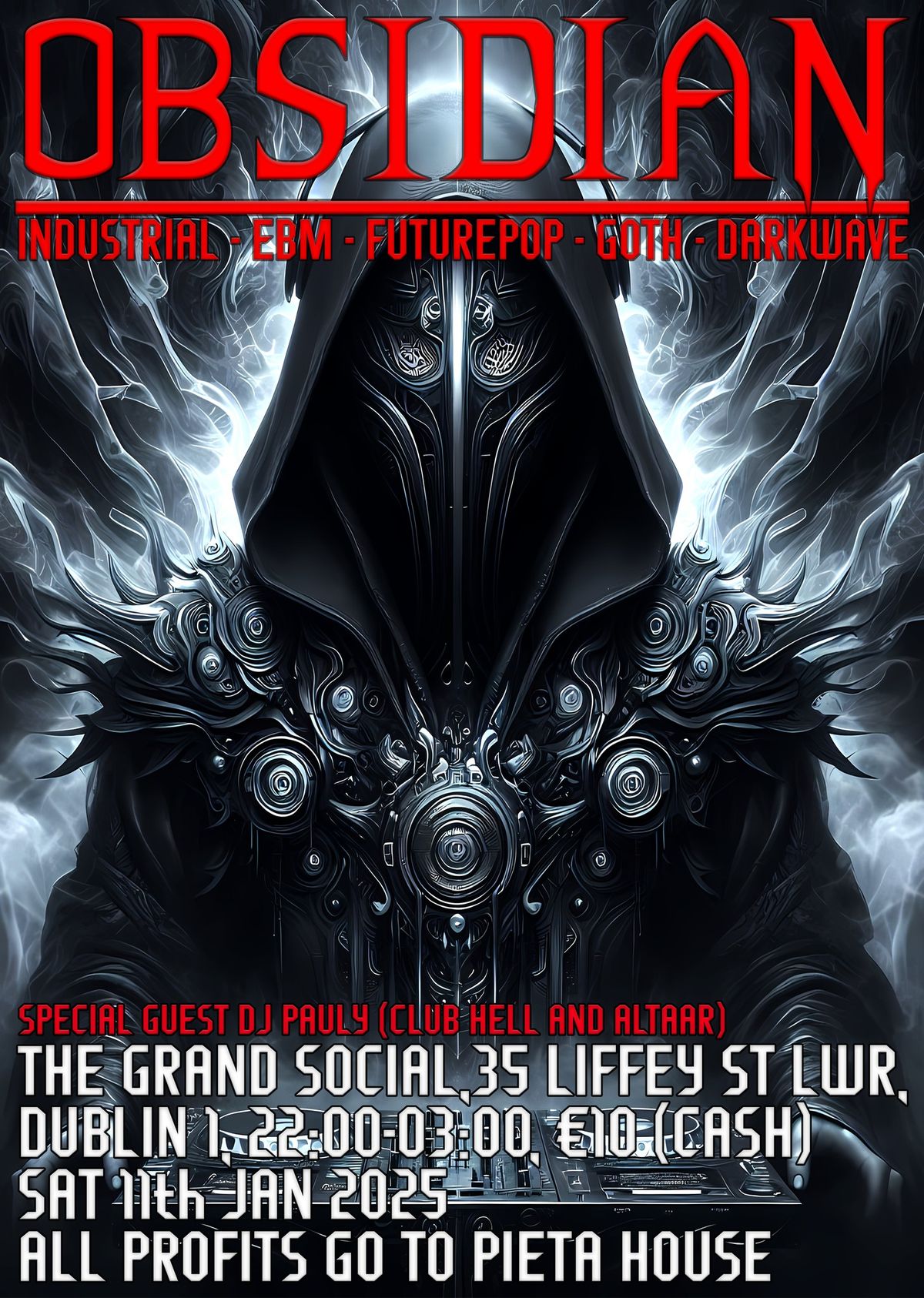 Club Obsidian - Industrial, EBM, FuturePop, Goth, Darkwave club night.