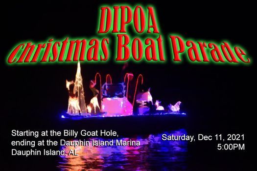 Dauphin Island Christmas Parade 2022 Dipoa Christmas Boat Parade, Little Billy Goat Hole Public Access Area,  Irvington, 11 December 2021