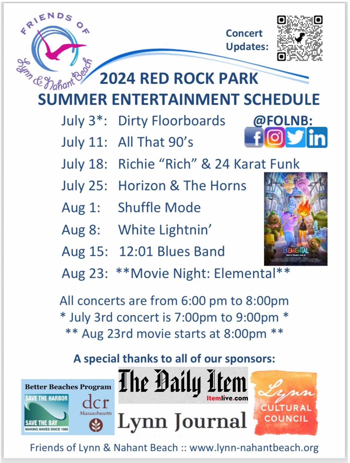 Summer Concert Series: Dirty Floorboards & Fireworks!