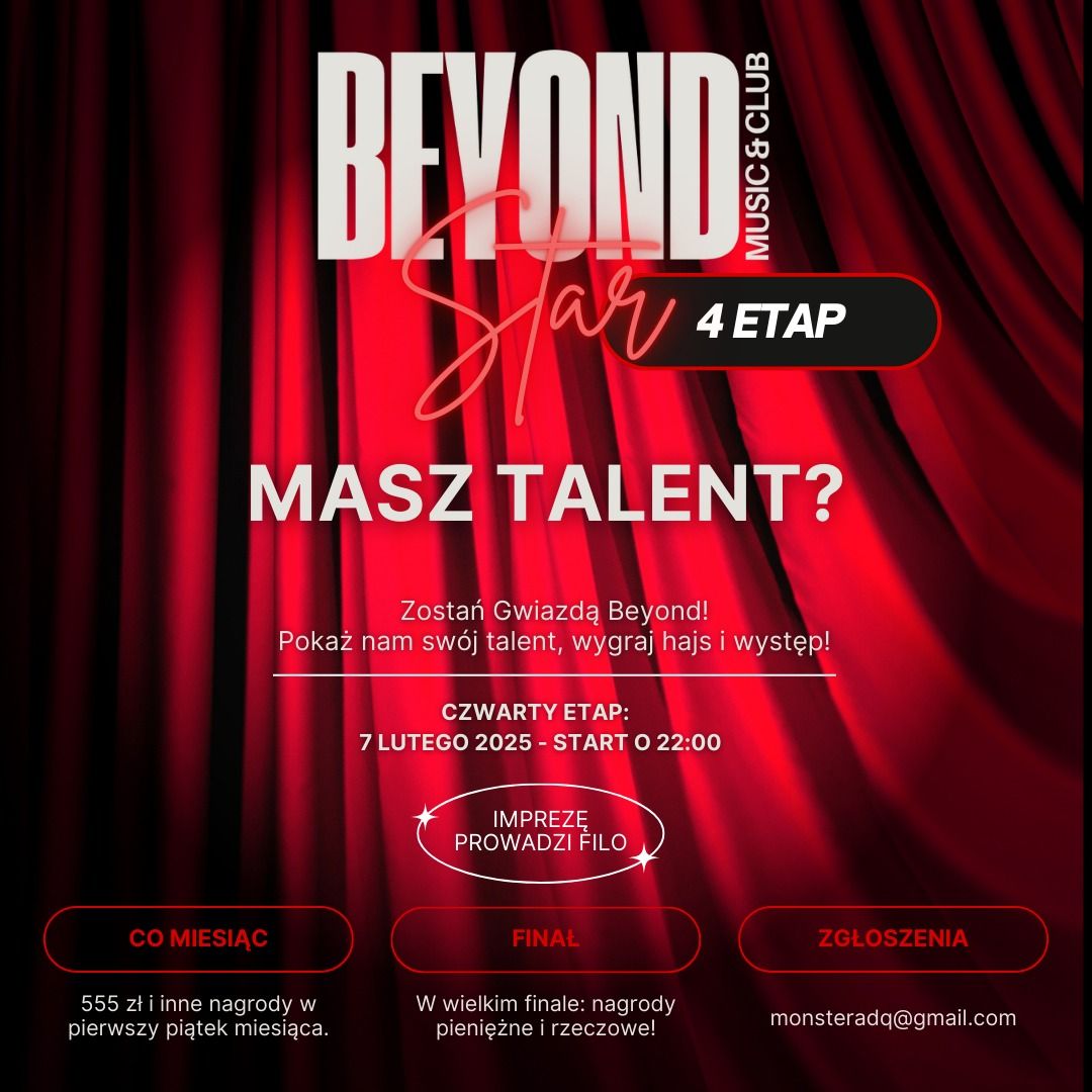 BEYOND STAR 4 ETAP- MASZ TALENT? lista fb-tax free